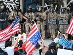The California raids have triggered days of turbulent protests across the city with President Donald Trump deploying National Guard troops and Marines to the LA area