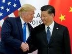 US President Donald Trump with China's President Xi Jinping