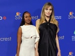 Zahara, left, and Angelina Jolie at the 36th annual Palm Springs International Film Festival Awards Gala.