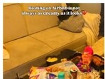 The visuals included chip packets littered on the table and broken furniture.