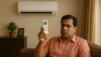 Proposed AC temperature cap in India aims to save electricity during heatwaves as government plans to standardise cooling range between 20°C to 28°C across homes, hotels, and cars. (AI generated) Proposed AC temperature cap in India aims to save electricity during heatwaves as government plans to standardise cooling range between 20°C to 28°C across homes, hotels, and cars. (AI generated)