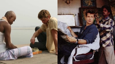 Brad Pitt exploring the streets of Banaras in old pics. Brad Pitt exploring the streets of Banaras in old pics.