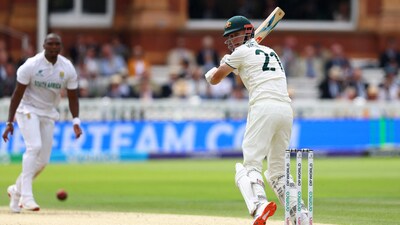 Beau Webster (72) completed his second fifty in Test cricket before he was caught at slip off Rabada to end a 92-ball innings that included 11 fours.&nbsp; (Action Images via Reuters)
