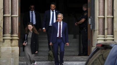 Canada Prime Minister Mark Carney leaves the West Block of Parliament Hill in Ottawa on June 5. (AP) Canada Prime Minister Mark Carney leaves the West Block of Parliament Hill in Ottawa on June 5. (AP)