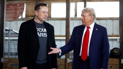 Donald Trump and Elon Musk had a bitter public falling out last week after the two posted a series of social-media posts against one another. (AFP) Donald Trump and Elon Musk had a bitter public falling out last week after the two posted a series of social-media posts against one another. (AFP)