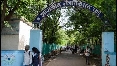 Pune, India - July 17, 2019:Government Polytechnic College in Pune, India, on Wednesday, July 17, 2019. (Photo by Milind Saurkar/Hindustan Times) (Milind Saurkar/HT Photo)