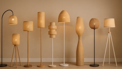 Cosy corners come alive with a rattan floor lamp — blending texture, soft light and earthy tones for a grounded look. Cosy corners come alive with a rattan floor lamp — blending texture, soft light and earthy tones for a grounded look.