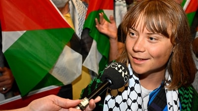 Greta Thunberg and other activists were reportedly psychologically mistreated after they were intercepted by Israeli authorities (AFP) Greta Thunberg and other activists were reportedly psychologically mistreated after they were intercepted by Israeli authorities (AFP)