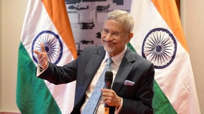 External Affairs Minister S. Jaishankar during an interaction with members of the Indian community in Belgium and Luxembourg. (X/SJaishankar) External Affairs Minister S. Jaishankar during an interaction with members of the Indian community in Belgium and Luxembourg. (X/SJaishankar)