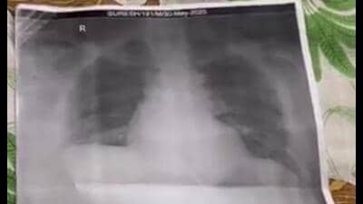 Screengrab of the viral video. (Sourced)