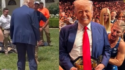 Donald Trump's recent photos sparked theories that he may be wearing a Foley catheter. Donald Trump's recent photos sparked theories that he may be wearing a Foley catheter.