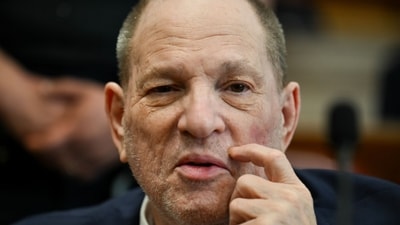 Harvey Weinstein, former co-chairman of the Weinstein Co., at Manhattan criminal court in New York, US, on Wednesday, June 11, 2025. Weinstein faces a retrial on rape and sex assault charges after his 2020 conviction by a jury was overturned by an appeals court last year. (Bloomberg) Harvey Weinstein, former co-chairman of the Weinstein Co., at Manhattan criminal court in New York, US, on Wednesday, June 11, 2025. Weinstein faces a retrial on rape and sex assault charges after his 2020 conviction by a jury was overturned by an appeals court last year. (Bloomberg)