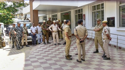The police arrested Sabikul Islam from Lakhimpur for allegedly making a communally sensitive post on social media and Dulal Bora for a derogatory comment on Lord Krishna and Rukmini. (File) (PTI)