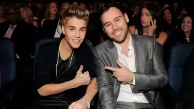 Justin Bieber with Scooter Braun Justin Bieber with Scooter Braun