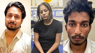 Raja Raghuvanshi (L), his wife Sonam Raghuvanshi and her alleged lover Raj Kushwaha. Raja Raghuvanshi (L), his wife Sonam Raghuvanshi and her alleged lover Raj Kushwaha.