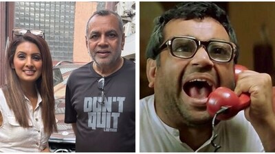 Paresh Rawal sported a 'Don't Quit' shirt after exiting Hera Pheri 3. Paresh Rawal sported a 'Don't Quit' shirt after exiting Hera Pheri 3.