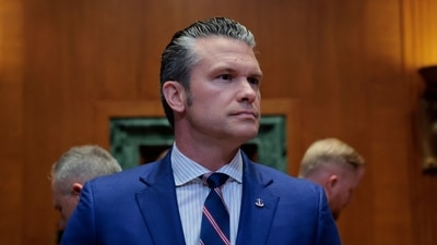 WASHINGTON, DC - JUNE 11: U.S. Defense Secretary Pete Hegseth arrives to a hearing before the Senate Appropriations Committee in the Dirksen Senate Office Building on June 11, 2025 in Washington, DC. The Senate Appropriations Subcommittee on Defense met with Department of Defense officials to discuss U.S. President Donald Trump�s fiscal year 2026 budget request. Anna Moneymaker/Getty Images/AFP (Photo by Anna Moneymaker / GETTY IMAGES NORTH AMERICA / Getty Images via AFP) (Getty Images via AFP) WASHINGTON, DC - JUNE 11: U.S. Defense Secretary Pete Hegseth arrives to a hearing before the Senate Appropriations Committee in the Dirksen Senate Office Building on June 11, 2025 in Washington, DC. The Senate Appropriations Subcommittee on Defense met with Department of Defense officials to discuss U.S. President Donald Trump�s fiscal year 2026 budget request. Anna Moneymaker/Getty Images/AFP (Photo by Anna Moneymaker / GETTY IMAGES NORTH AMERICA / Getty Images via AFP) (Getty Images via AFP)