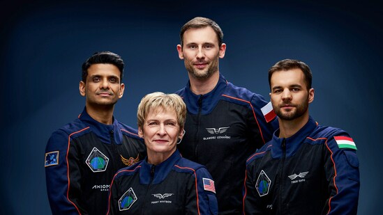 Axiom-4 mission comprises of four astronauts - commander Peggy Whitson, pilot Shubhanshu Shukla, and mission specialists Slawosz Uznanski-Wisniewski and Tibor Kapu. (Axiom Space - X)