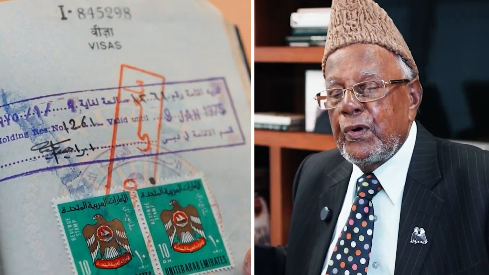 Indian teacher, 90, receives special UAE stamp after living in