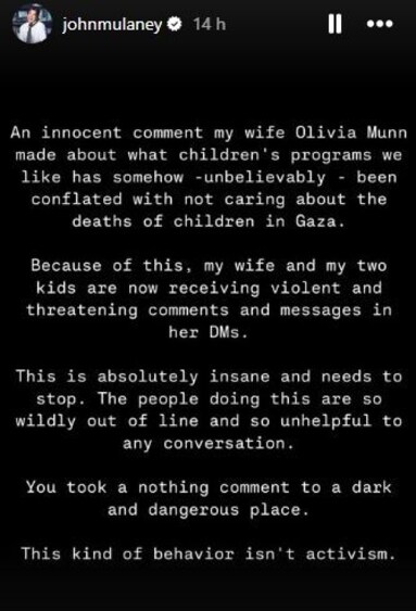 John Mulaney's statement