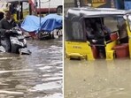 Waterlogging in Santosh Nagar and Champapet areas in Hyderabad after rainfall. Waterlogging in Santosh Nagar and Champapet areas in Hyderabad after rainfall.