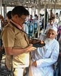 Mumbai, India. Dec 13, 2024: BEST bus services resumed along Kurla West Station Road four days after a bus accident that resulted in 7 people killed and 49 injured. Mumbai, India. Dec 13, 2024: (Photo by Raju Shinde/HT Photo) (Hindustan Times)