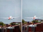 The Boeing 787 Dreamliner aircraft (AI171) could be seen from afar, losing altitude rapidly and crashing in a ball of fire that sent plumes of thick black smoke spiralling up in the air. The Boeing 787 Dreamliner aircraft (AI171) could be seen from afar, losing altitude rapidly and crashing in a ball of fire that sent plumes of thick black smoke spiralling up in the air.