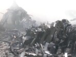 Ahmedabad plane crash: Fire brigade personnel were seen dousing the fire at the crash site