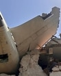 The rear of the Air India Boeing 787 Dreamliner plane following the crash. (REUTERS)