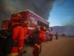 Claro Fire broke out near Lake San Marcos, California. Claro Fire broke out near Lake San Marcos, California.