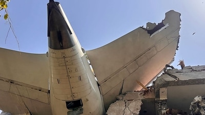 The London-bound Air India plane with 242 on board crashed in a residential area near the airport in Ahmedabad on Thursday. (AFP) The London-bound Air India plane with 242 on board crashed in a residential area near the airport in Ahmedabad on Thursday. (AFP)