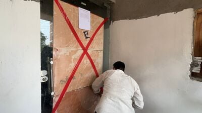 According to the Zirakpur municipal authorities, the builder had failed to comply with municipal building bylaws despite earlier warnings. (HT Photo)