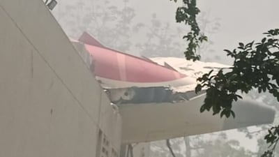 The crashed Air India flight. The crashed Air India flight.