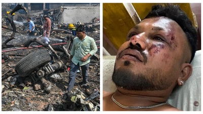 Vishwash Kumar Ramesh, a British national, was in India for a few days to visit his family and was going back. (PTI and HT photo) Vishwash Kumar Ramesh, a British national, was in India for a few days to visit his family and was going back. (PTI and HT photo)