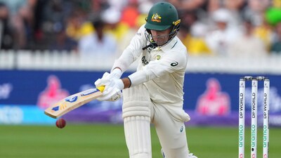 Alex Carey somewhat rescued Australia's third innings effort after the team had slipped to 73-7. His 61-run partnership with Mitchell Starc pushed the lead over 200, but Carey was dismissed late in the day by Rabada for 43(50) to ensure South Africa remain in a strong place. (AP) Alex Carey somewhat rescued Australia's third innings effort after the team had slipped to 73-7. His 61-run partnership with Mitchell Starc pushed the lead over 200, but Carey was dismissed late in the day by Rabada for 43(50) to ensure South Africa remain in a strong place. (AP)