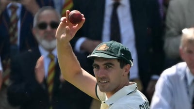 Pat Cummins acknowledges the crowd after taking 6-28 at Lord's. Cummins became the first captain to take six wickets at Lord's, and also reached the 300-wicket mark in Test cricket enroute after a scintillating display. (AFP) Pat Cummins acknowledges the crowd after taking 6-28 at Lord's. Cummins became the first captain to take six wickets at Lord's, and also reached the 300-wicket mark in Test cricket enroute after a scintillating display. (AFP)
