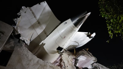 The London-bound Boeing 787-8 aircraft crashed into a medical college complex. (REUTERS)