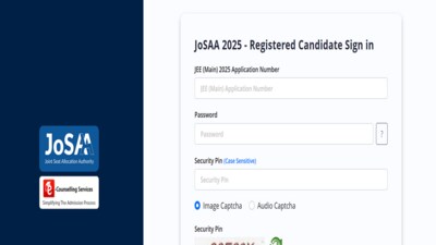 JoSAA Counselling 2025 registration ends today, apply at josaa.nic.in JoSAA Counselling 2025 registration ends today, apply at josaa.nic.in