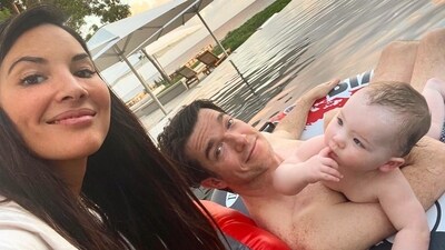 John Mulaney with is baby son and wife Olivia Munn on Father's Day. (Instagram/johnmulaney) John Mulaney with is baby son and wife Olivia Munn on Father's Day. (Instagram/johnmulaney)