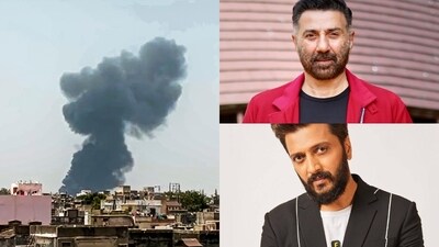 Sunny Deol, Riteish Deshmukh and others reacted to the news of the Air India aircraft crash. (PTI) Sunny Deol, Riteish Deshmukh and others reacted to the news of the Air India aircraft crash. (PTI)