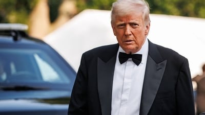 Trump earlier Wednesday said the trade framework with China had been completed and would have Beijing supply rare earths and magnets. (Bloomberg) Trump earlier Wednesday said the trade framework with China had been completed and would have Beijing supply rare earths and magnets. (Bloomberg)