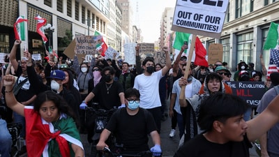 LA protest has spread to cities including New York, Chicago and Milwaukee, with protesters clashing with police and local officials (Reuters)