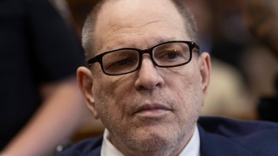 Harvey Weinstein was convicted of sexual assault in New York for a second time on Wednesday but acquitted of a second sexual assault charge. Jurors will continue deliberating on a rape charge. (Bloomberg) Harvey Weinstein was convicted of sexual assault in New York for a second time on Wednesday but acquitted of a second sexual assault charge. Jurors will continue deliberating on a rape charge. (Bloomberg)