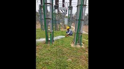Water recharging in earthing at 220kv Gomtinagar (Sourced) Water recharging in earthing at 220kv Gomtinagar (Sourced)