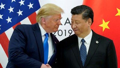 US President Donald Trump said "We made a great deal with China. We're very happy with it," (Reuters)