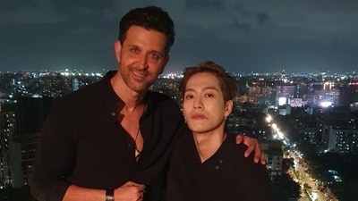 Hrithik Roshan with Jackson Wang