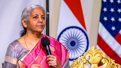 Sitharaman has been accused of making "defamatory, false, and malicious statements" at a press conference on May 17, 2024 with the intention to tarnish Bharti's reputation. (@FinMinIndia) Sitharaman has been accused of making "defamatory, false, and malicious statements" at a press conference on May 17, 2024 with the intention to tarnish Bharti's reputation. (@FinMinIndia)