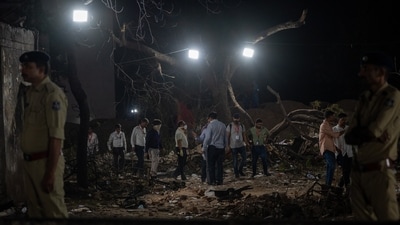 DGCA authorities were present at the site of the crash in order to conduct an investigation into the cause of the crash (Raju Shinde/Hindustan Times) DGCA authorities were present at the site of the crash in order to conduct an investigation into the cause of the crash (Raju Shinde/Hindustan Times)