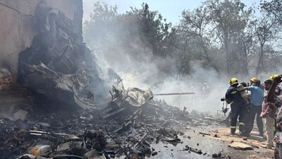 Flight to London crashes in Ahmedabad hostel mess Flight to London crashes in Ahmedabad hostel mess