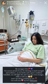 Sana Makbul's friend Aashna shared about her recent hospitalisation Sana Makbul's friend Aashna shared about her recent hospitalisation